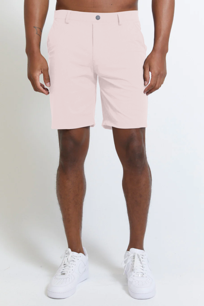 Hanover Pull-On Short in Petal Pink by REDVANLY