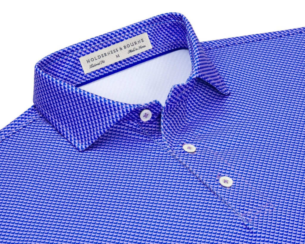 The Byrd Shirt: Panama & Cobalt by Holderness & Bourne