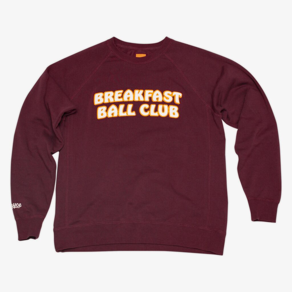Breakfast Ball Club Applique Sweatshirt by Cayce Golf