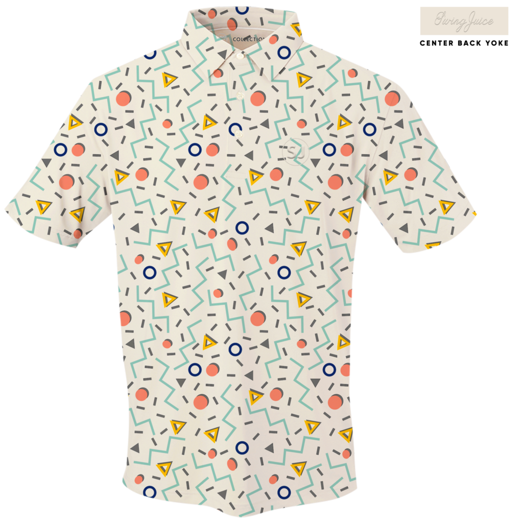 SwingJuice Short Sleeve Men’s Performance Polo Golf Fresh Prints by SwingJuice