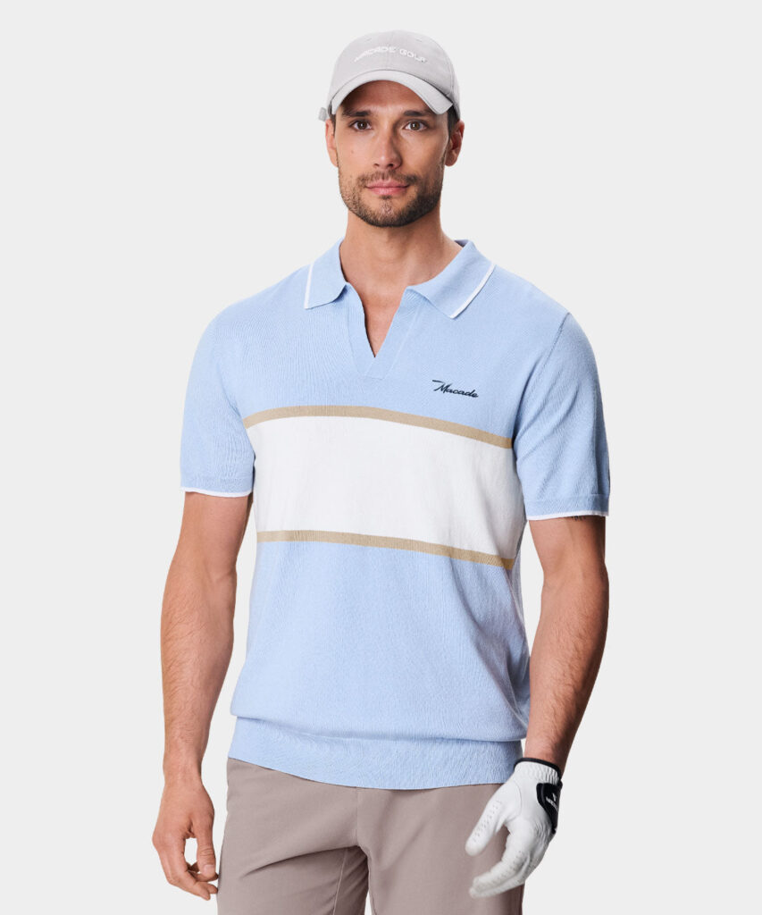 Mac Intarsia Knit Shirt by Macade Golf