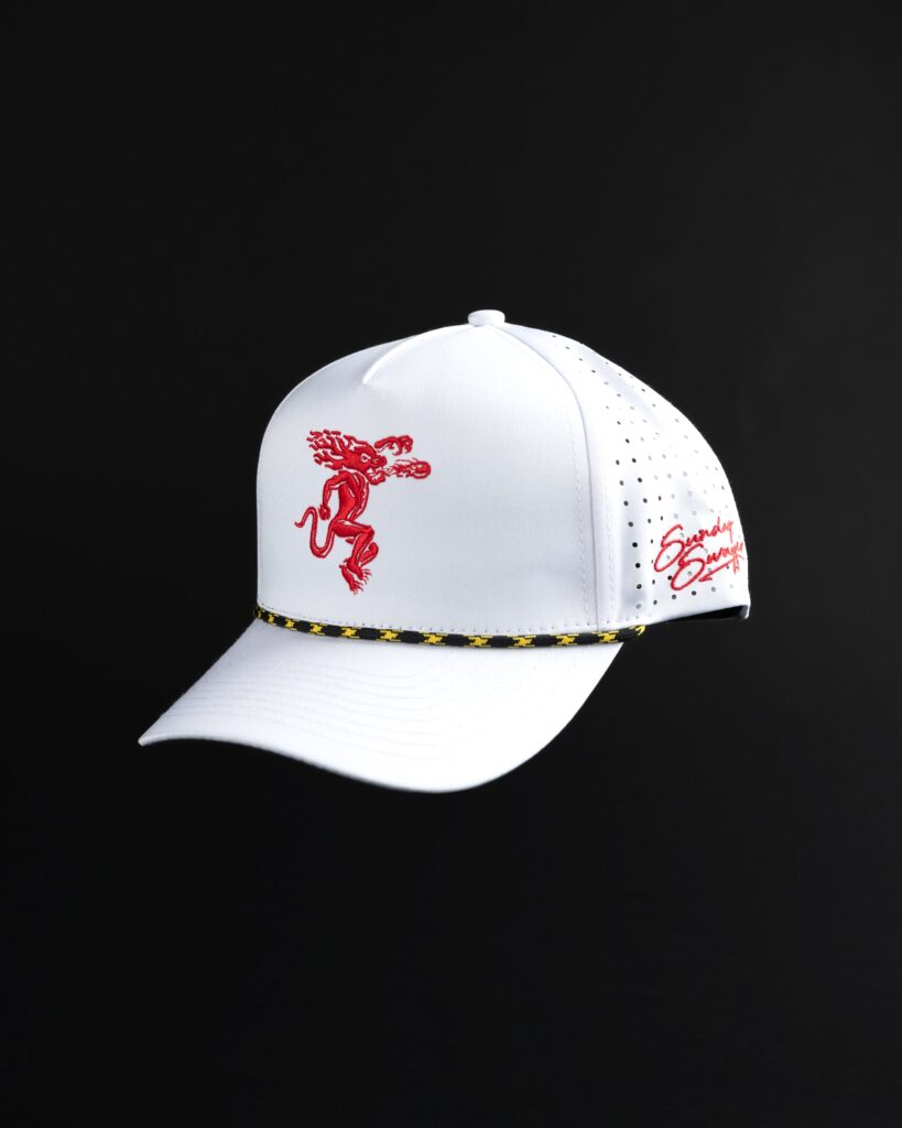 Fireball Hat – White by Sunday Swagger