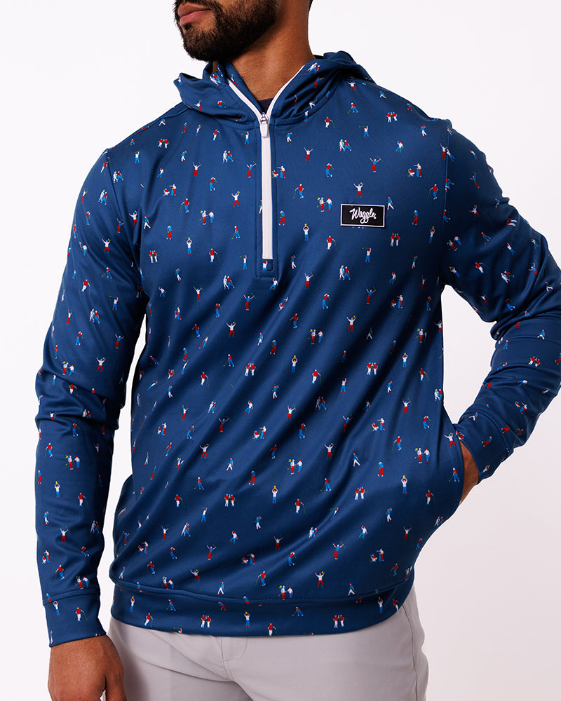 Match Play Zip Hoodie by Waggle Golf