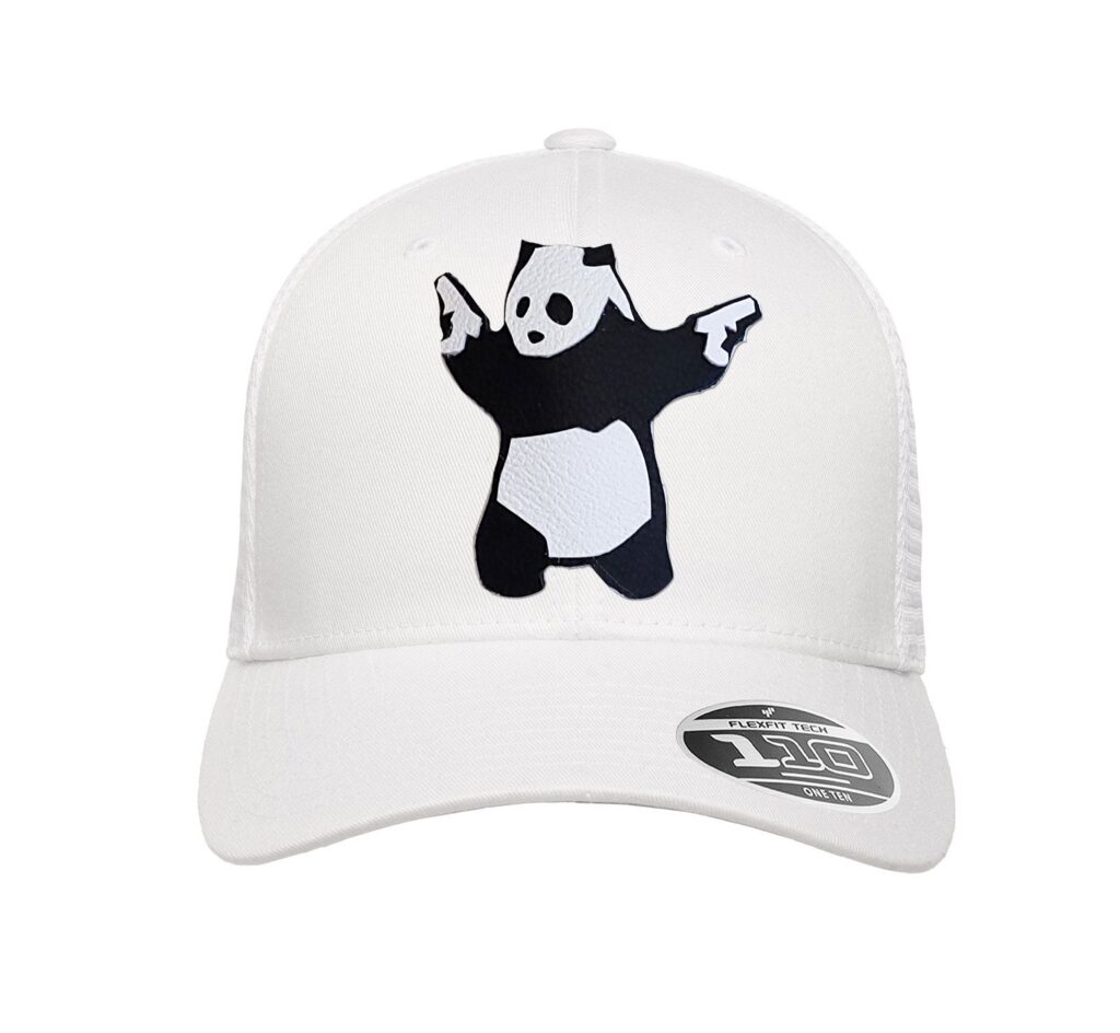NEW! The RMG Panda With Guns Flexfit Snapback 110 Baseball Hat by Robert Mark Golf