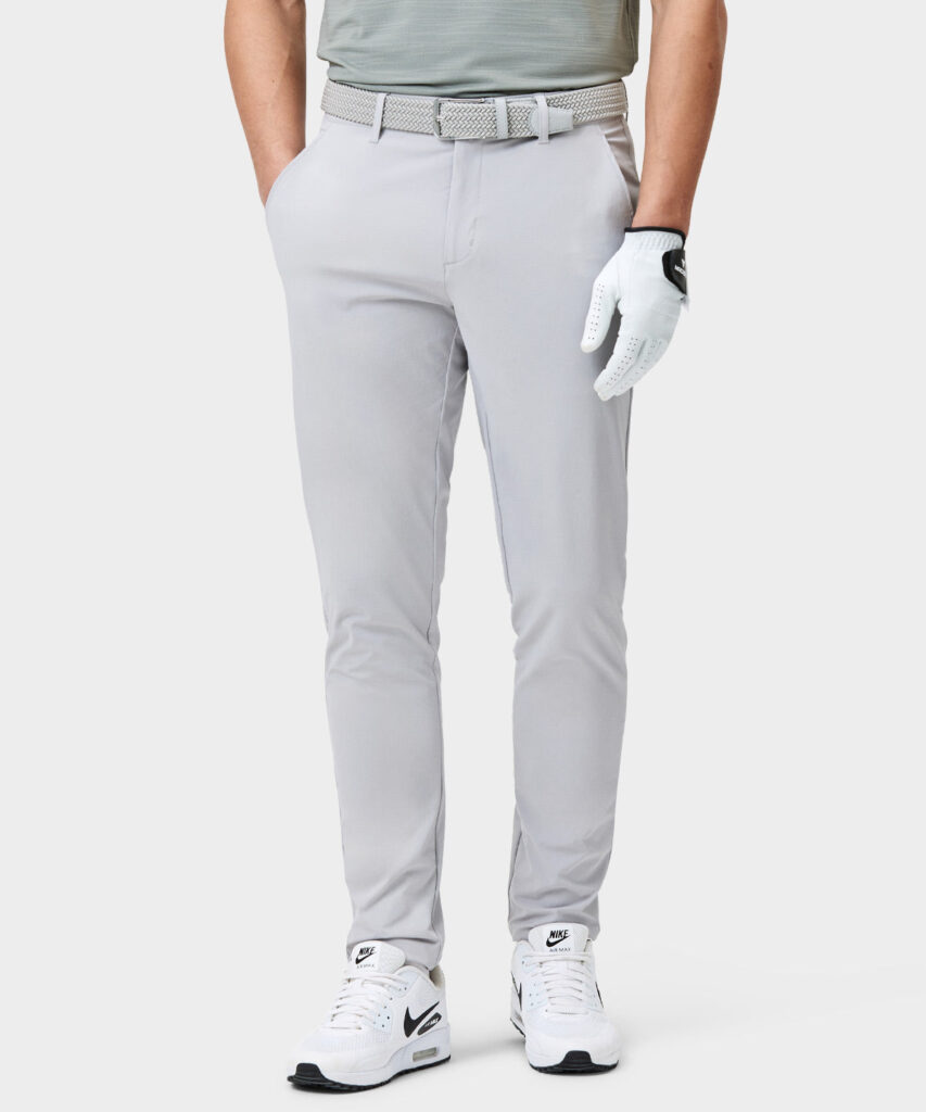 Light Grey Lightweight Trouser by Macadegolf